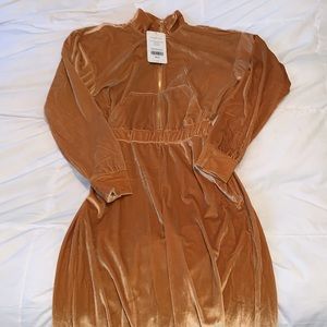 Fabletics Velour Zip-Up Wide Leg Onesie